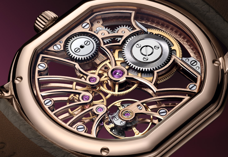 DANIEL ROTH Extra Plat Rose Gold Skeleton 腕錶