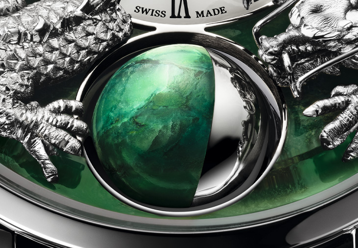 ARNOLD & SON亞諾錶Luna Magna Platinum Dragon Verdite月相腕錶