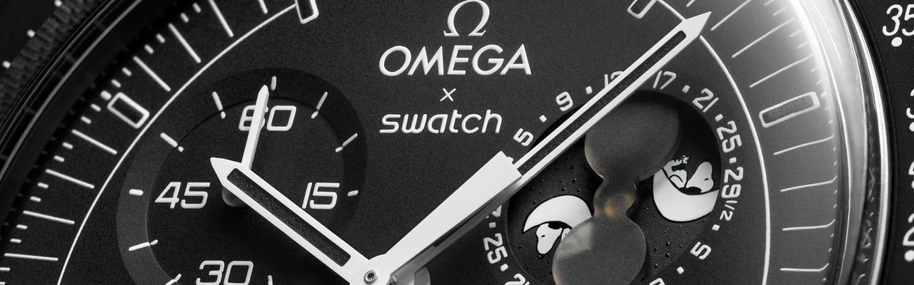 史努比登月錶 黑色 Swatch OMEGA  聯名 MoonSwatch  全黑 新月 登月錶