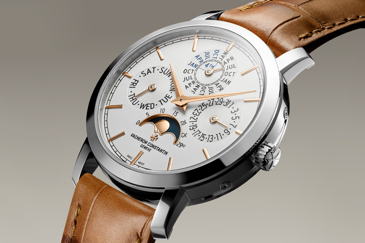 雅致適中錶徑／江詩丹頓Traditionnelle超薄萬年曆腕錶