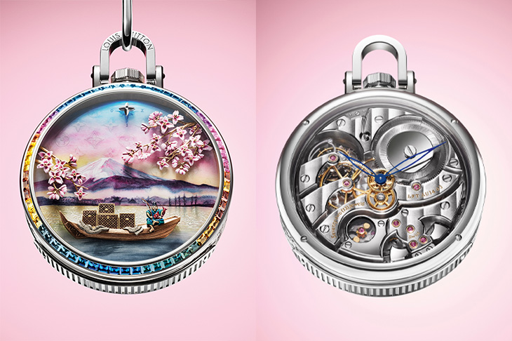 富士山春日拂曉／路易威登Escale au Mont Fuji 動偶三問陀飛輪懷錶