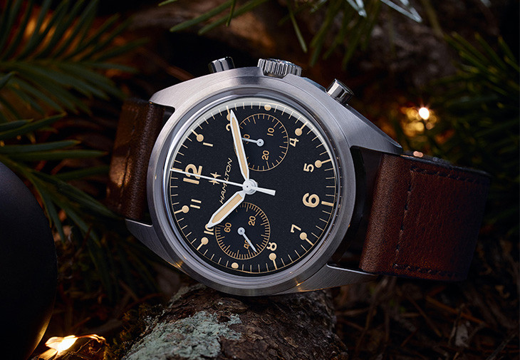 卡其航空系列飛行員Pioneer機械計時碼錶