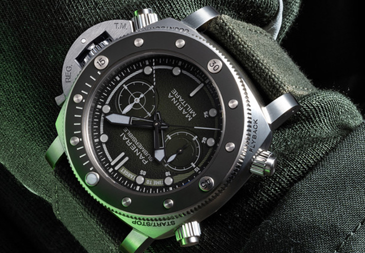 PANERAI沛納海Submersible ChronoMarina Militare體驗版腕錶
