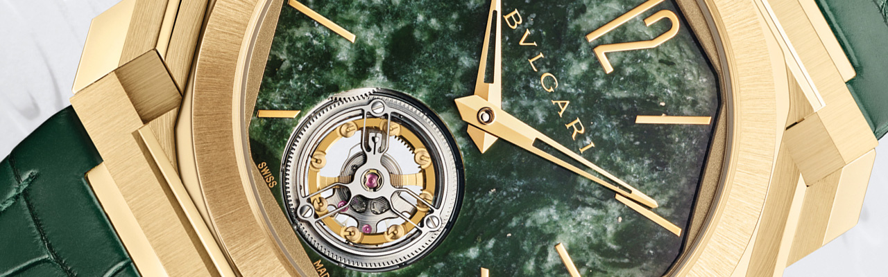 BVLGARI寶格麗Octo Finissimo 大理石超薄陀飛輪腕錶