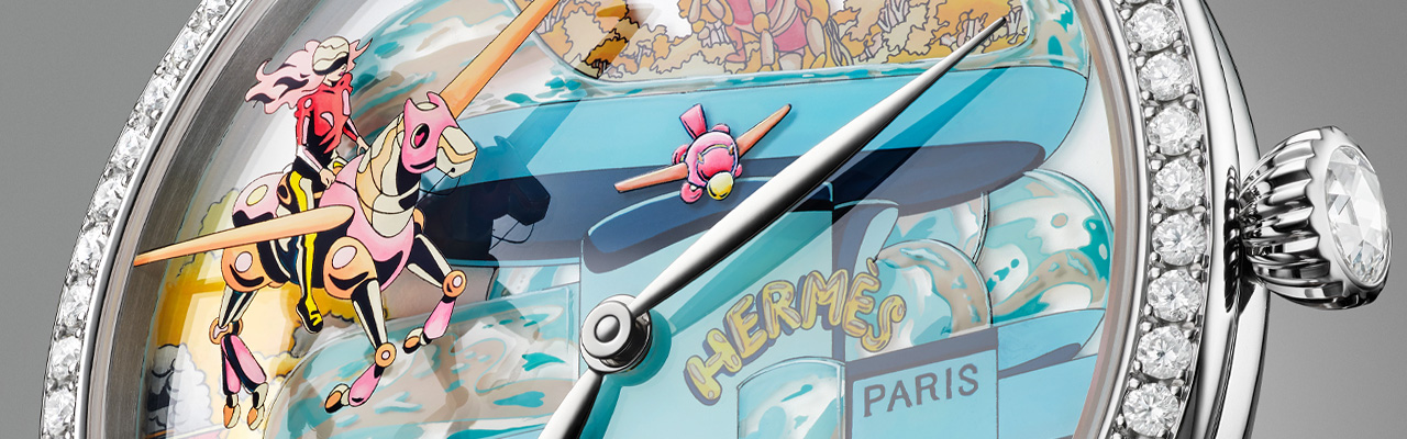 HERMÈS愛馬仕Arceau Hermès locomotion工藝腕錶