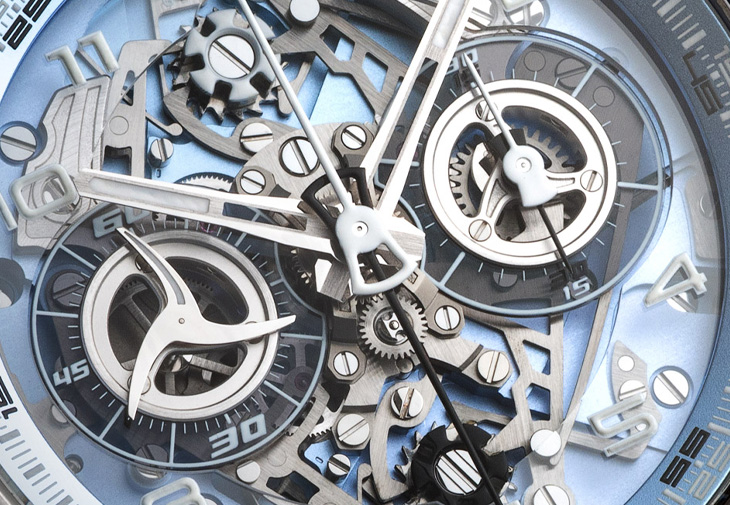 CYRUS賽瑞錶Klepcys DICE Glacial Blue雙獨立計時腕錶