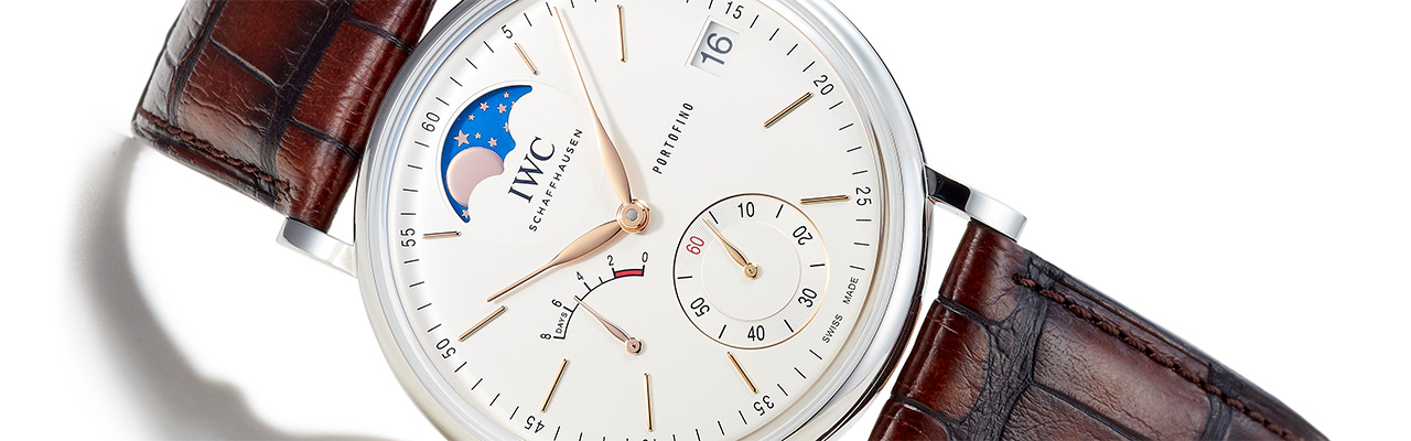 萬國錶IWC柏濤菲諾手上鍊月相腕錶