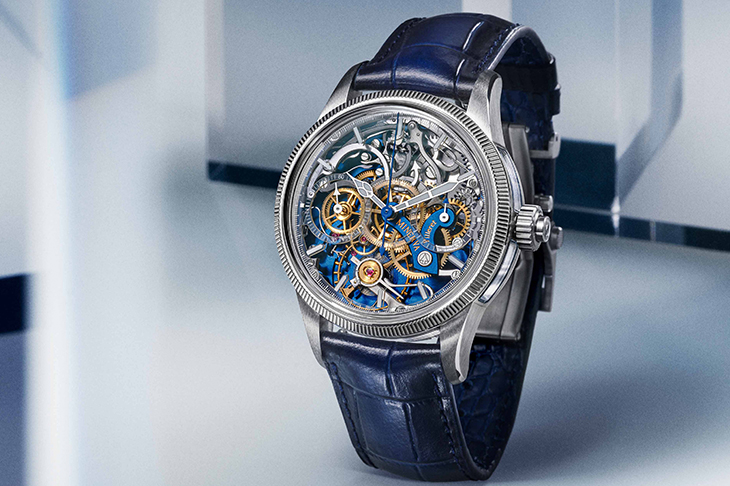 MONTBLANC Unveiled Minerva 全新1858系列單按把計時腕錶限量款100 透過建築學手法，創造光影與層次交織的視覺效果