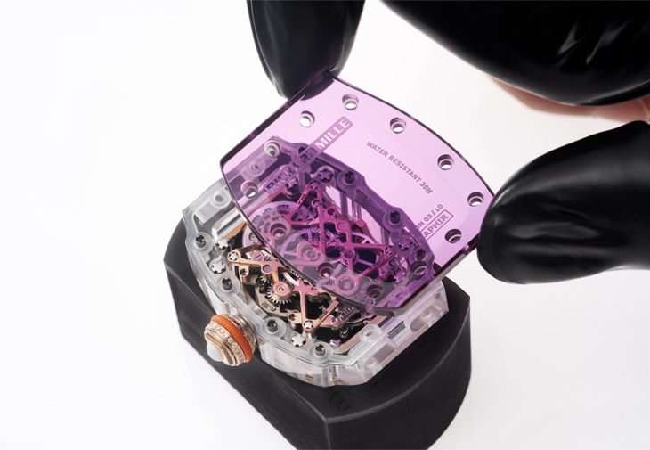RICHARD MILLE RM 75-01飛行陀飛輪藍寶石水晶腕錶
