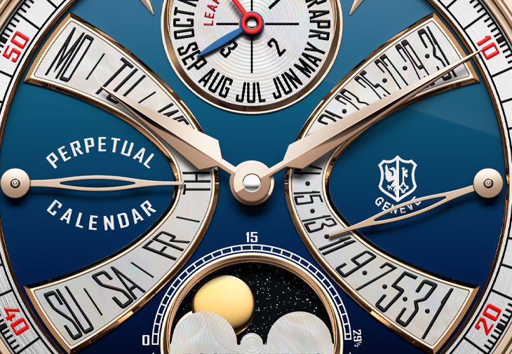 ROGER DUBUIS羅杰杜彼Hommage La Placide雙逆跳萬年曆限量腕錶