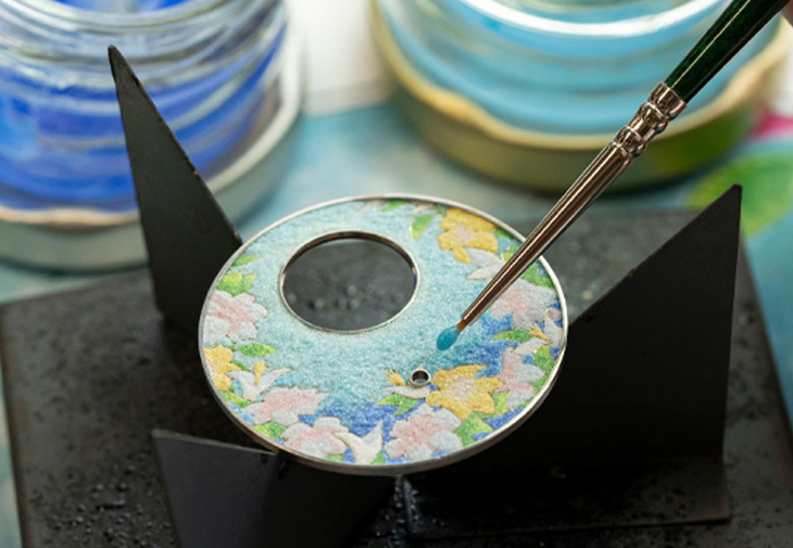 雅克德羅JAQUET DROZ時分小針盤紅金「蜂鳥」腕錶