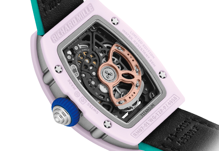 RICHARD MILLE RM 07-01 Pastel Pink彩色陶瓷腕錶