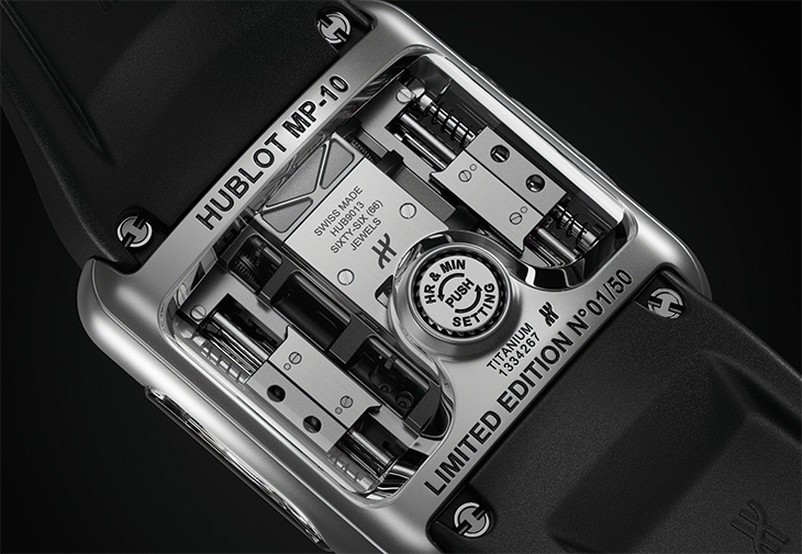 HUBLOT宇舶MP-10 雙垂直上鍊陀飛輪腕錶