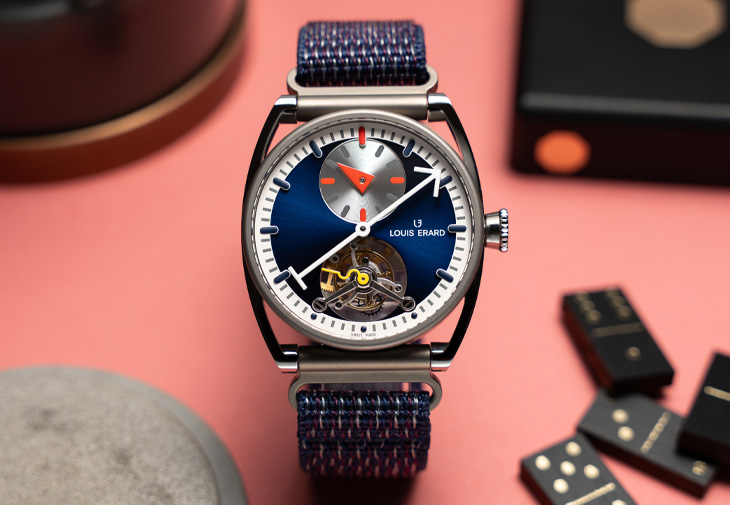 LOUIS ERARD Régulateur Tourbillon Blue陀飛輪腕錶