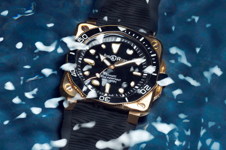 符合ISO 6425的青銅潛水錶／BELL&ROSS BR-03 Diver Black Bronze