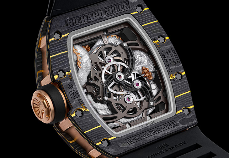 RICHARD MILLE RM 57-03 Tourbillon Sapphire Dragon水晶龍陀飛輪腕錶