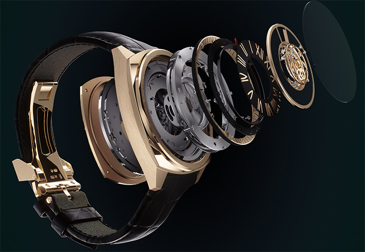 GUCCI古馳Gucci Interlocking跳時陀飛輪