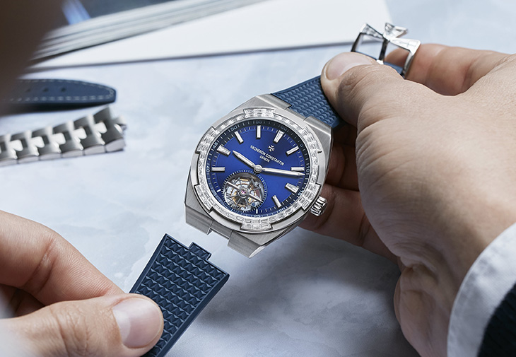 江詩丹頓VACHERON CONSTANTIN Overseas系列陀飛輪高級珠寶腕錶