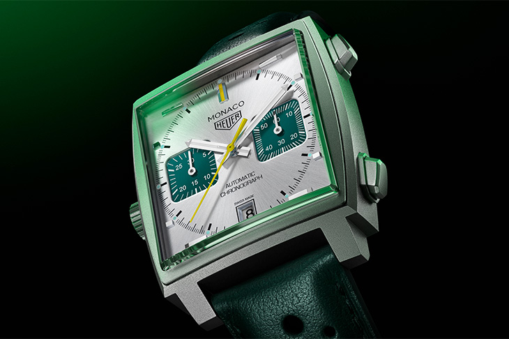 賽車傳承新篇章  泰格豪雅Monaco計時腕錶賽車綠限量版