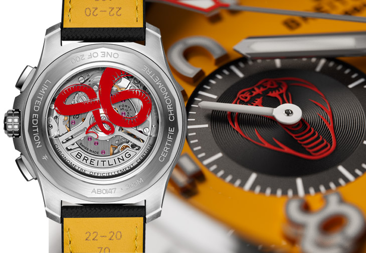 BREITLING百年靈復仇者B01計時碼錶44赤蛇限量版
