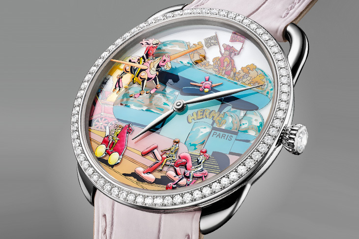 HERMÈS愛馬仕Arceau Hermès locomotion工藝腕錶