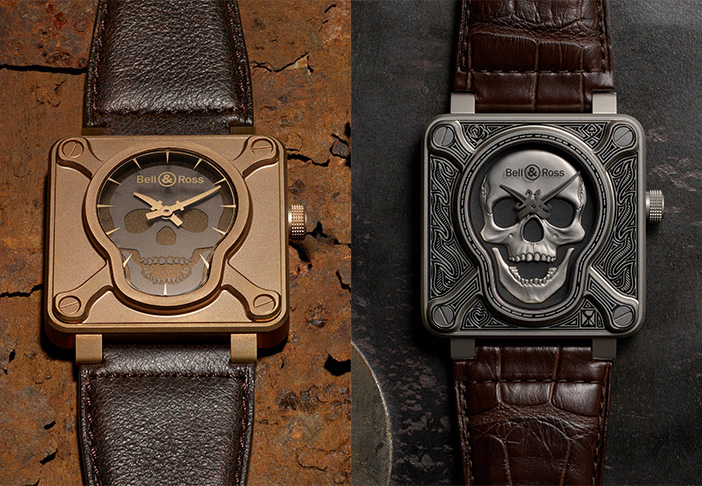 BELL & ROSS BR 01 Skull Bronze,BR 01 Burning Skull