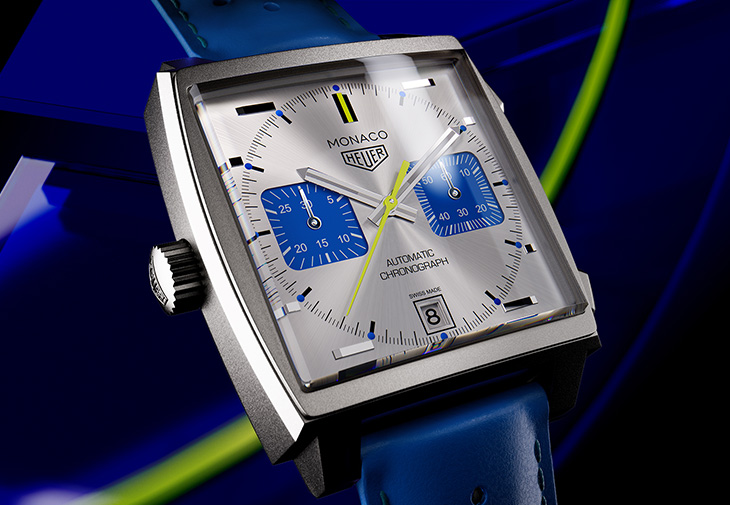 泰格豪雅TAG HEUER Monaco計時腕錶賽車藍限量版
