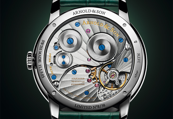 Arnold & Son亞諾錶HM Steel Amber精鋼琥珀腕錶