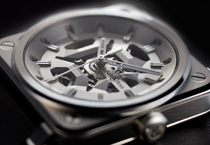 BELL & ROSS柏萊士BR-03 Skeleton Grey Steel腕錶