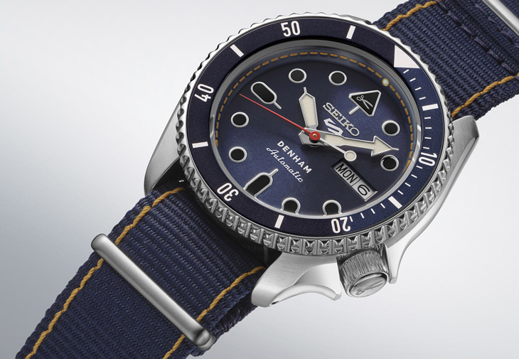 精工SEIKO 5 Sports x Denham聯名限量錶款