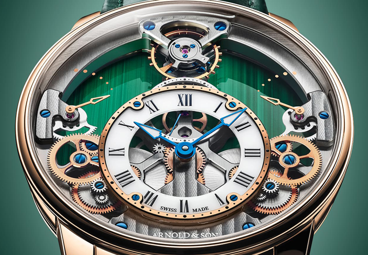 ARNOLD & SON亞諾錶Time Pyramid 42.5 Malachite