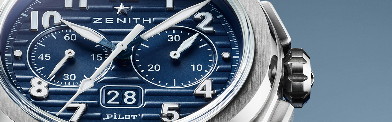 真力時ZENITH Pilot Big Date Flyback計時飛行員腕錶