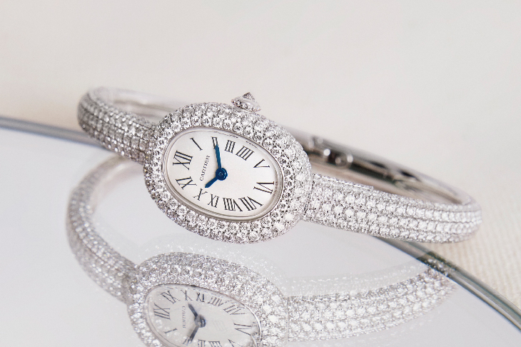 滿鑽女錶的法式優雅／卡地亞現代珠寶錶傑作