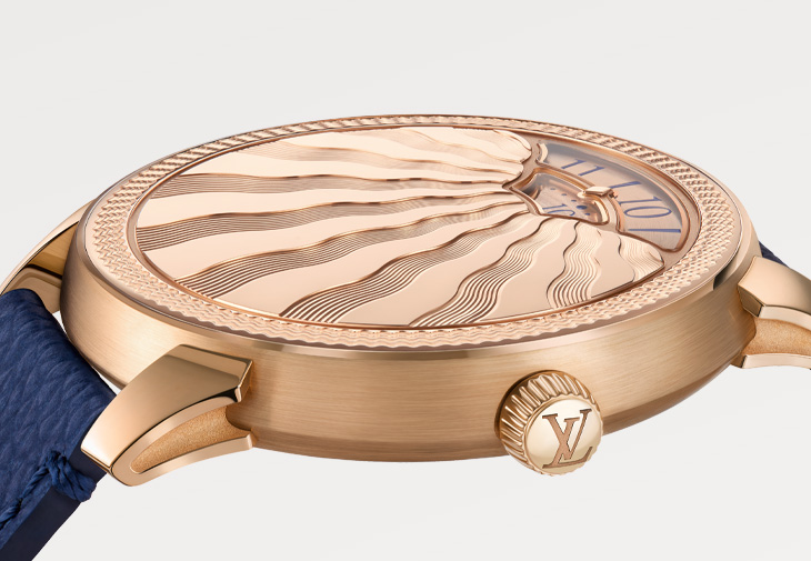 LOUIS VUITTON路易威登Tambour Convergence Guilloché系列腕錶