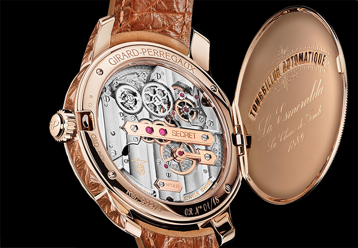 芝柏表GIRARD-PERREGAUX金橋系列La Esmeralda神秘駿馬陀飛輪腕錶