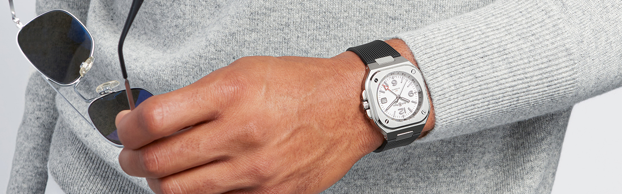 BELL & ROSS BR 05 GMT White