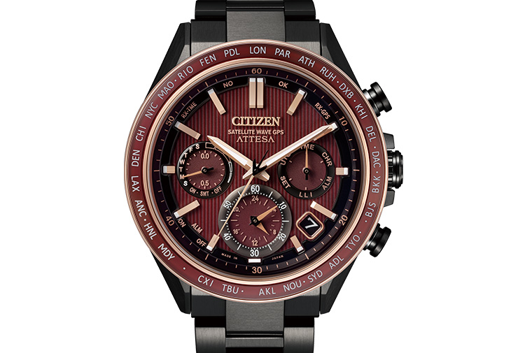 CITIZEN光動能GPS衛星對時錶赤星款CC4056-62W