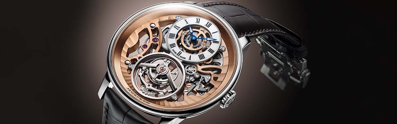 亞諾錶ARNOLD & SON超薄陀飛輪鏤空腕錶