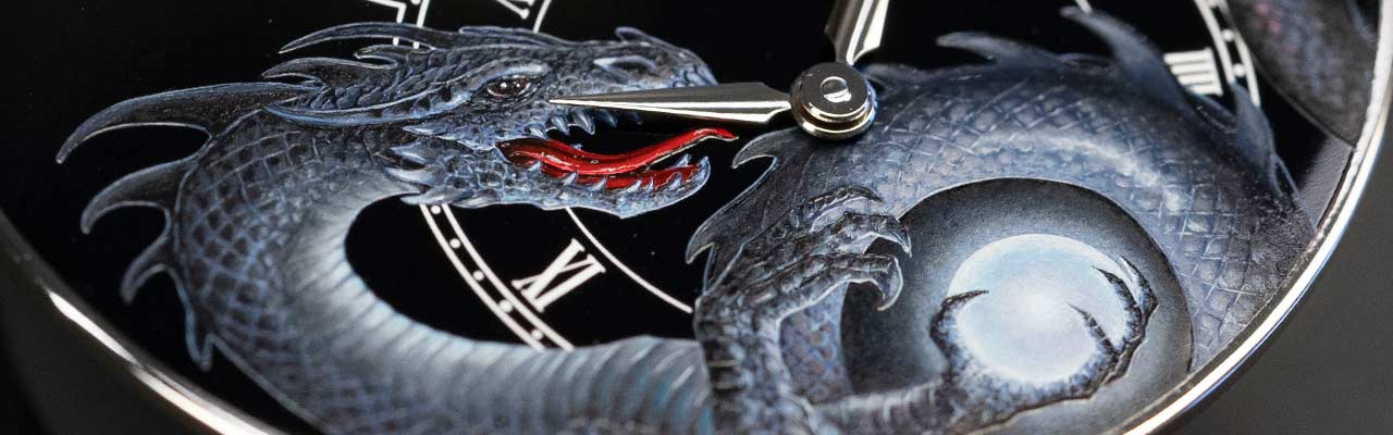 雅克德羅JAQUET DROZ Dragon John Howe白金陀飛輪腕錶