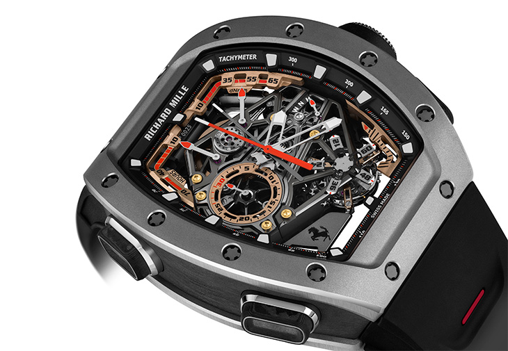 RICHARD MILLE RM 43-01 Ferrari陀飛輪雙秒追針計時碼錶