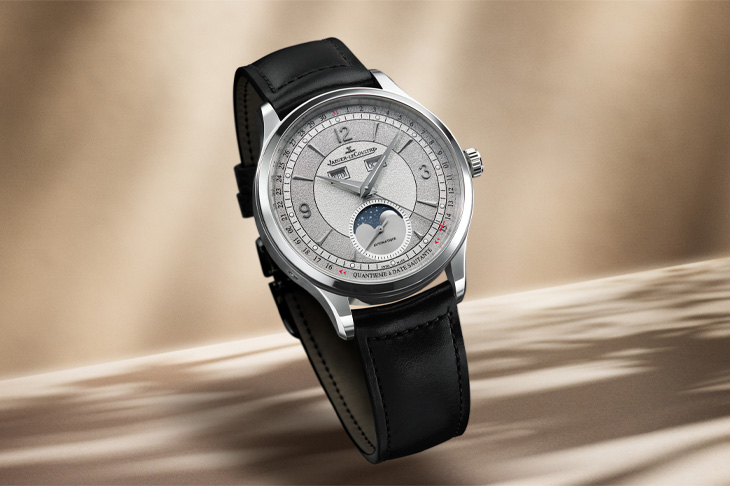 雙灰色系粒紋錶盤 積家Master Control Calendar全日曆腕錶限量版