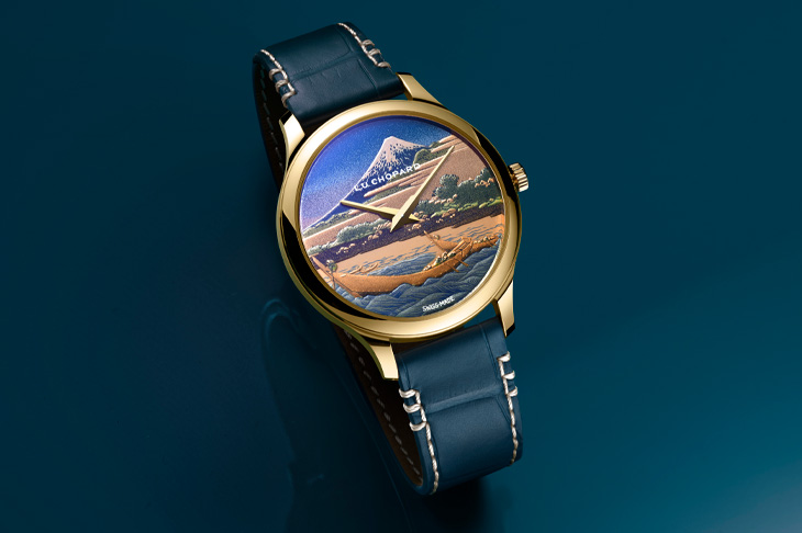 重現葛飾北齋《富嶽三十六景--田子之浦》 蕭邦L.U.C XP富士山蒔繪腕錶