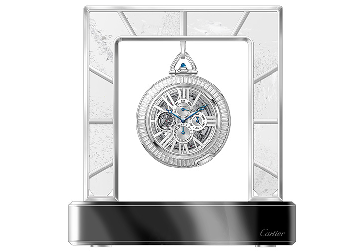 卡地亞CARTIER Rotonde de Cartier大複雜功能鏤空懷錶