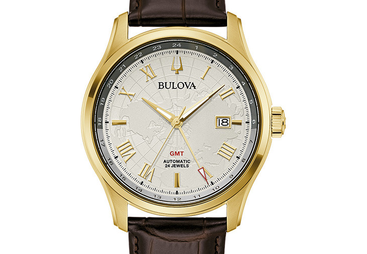 BULOVA GMT兩地時間機械腕錶