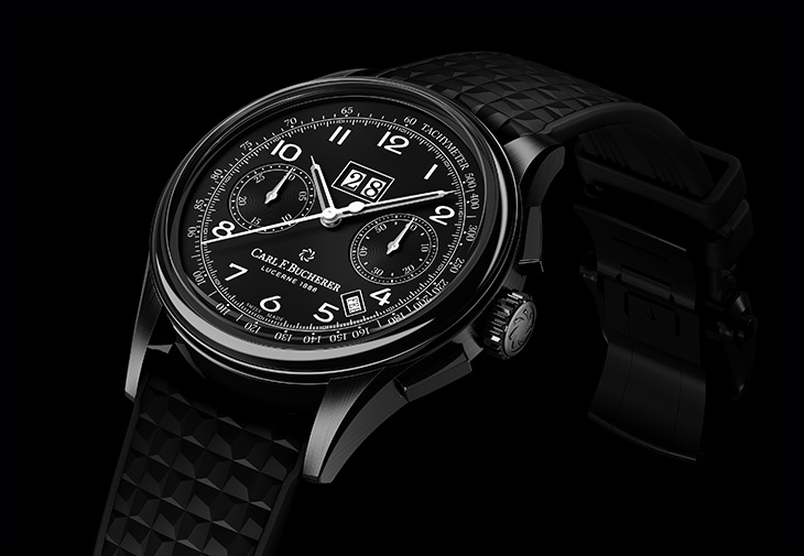 Carl F. Bucherer寶齊萊傳承系列年曆雙盤黑色計時碼錶