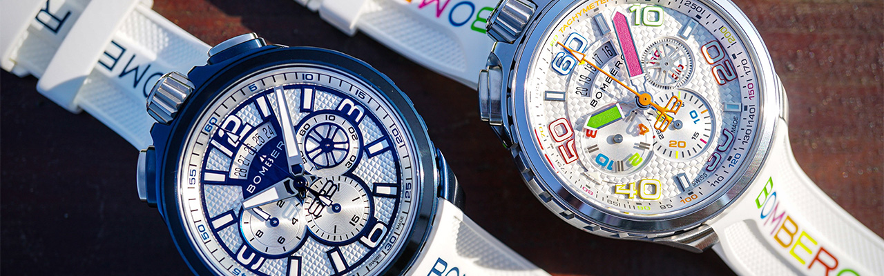 BOMBERG炸彈錶BOLT-68 普魯士藍計時碼錶 炫彩計時碼錶