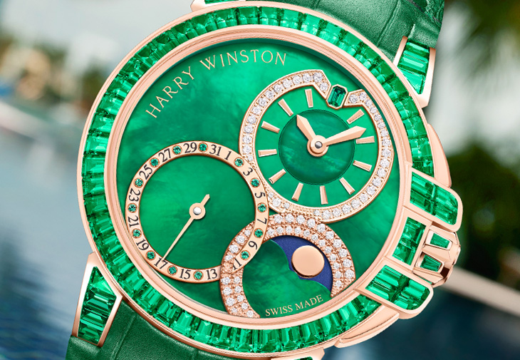 海瑞溫斯頓HARRY WINSTON海洋Ocean系列Date Moon Phase 36毫米自動腕錶