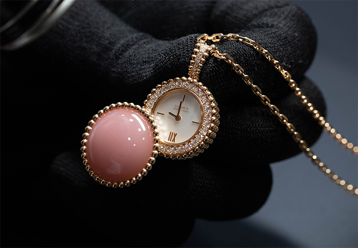 VAN CLEEF & ARPELS梵克雅寶Perlée secret吊墜錶