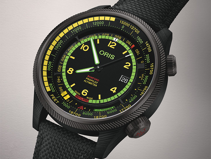 豪利時ORIS x Bamford Mission Control高度測量腕錶