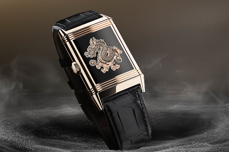 積家JAEGER-LECOULTRE Reverso Tribute Enamel 「Dragon」翻轉系列琺瑯龍年紀念腕錶